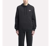 Reebok - Sudadera Reebok Identity con capucha y logo pequeño, Hombre, Black/White/Vector Red, Tamaño: S
