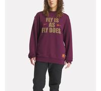 Reebok - Sudadera Reebok x Walker Wear con Cuello Redondo, Purple, Tamaño: L