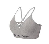 Reebok Mujer Sujetador sin Costuras Gris Grande
