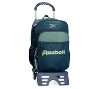 Reebok Summerville Mochila Escolar con Carro Verde 30x40x12 cms Poliéster 14,4L by Joumma Bags
