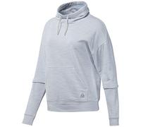 Reebok Te Marble Cowl Neck Sudadera, Mujer, Blanco, XS