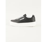 Reebok Tenis Club C Megacourt Unisex, Negro Tiza Blanca, 44.5 EU