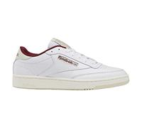 Reebok Tenis Club C para hombre, Blanco/Estucado/Granate, 14.5 Women/13 Men