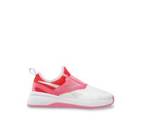 Reebok Tenis Nano Play sin cordones para niña, Calzado blanco/rosa passión/cereza, 13.5 Little Kid