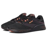 Reebok Tenis Nano X4 para mujer, Negro/ciruela medianoche/coral digital, 38 EU