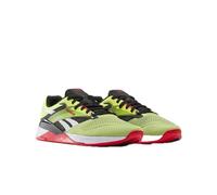 Reebok Tenis Nano X4 unisex para adultos, Hyper Green/Black/Vector Red, 10.5 Women/9 Men