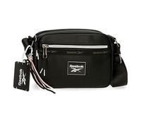 Reebok Tina Bandolera Negro 21x14x6 cms Piel sintética