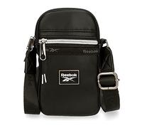 Reebok Tina Bandolera Pequeña Negro 11x17,5x2,5 cms Piel sintética