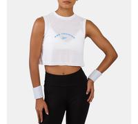 Reebok - Top Gráfico Recortado Lux, Mujer, White, Tamaño: M
