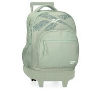 Reebok Trace Mochila Compact 2 Ruedas Verde 32x43x21 cms Poliéster 28,9L by Joumma Bags