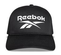 Reebok Trucker Mesh-Back Cap with Adjustable Snapback For Men and Women (One Size Fits Most) Gorra de béisbol, Negro, Talla única Unisex Adulto