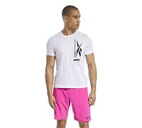 Reebok TS 60/40 Graphic tee Camiseta, Hombre, Blanco, 2XL