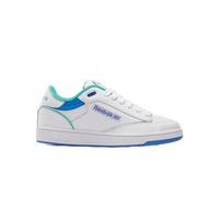 Reebok Unisex's Club C Bulc Sneaker, White Unleashedgreen Kineblue, 34 EU