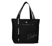 Reebok Violet Bolso Shopping Negro 36x36x12 cms Poliéster by Joumma Bags