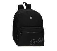 Reebok Violet Mochila Casual Negro 28x36x14 cms Poliéster by Joumma Bags