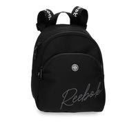 Reebok Violet Mochila de Paseo Negro 21x27,5x10 cms Poliéster by Joumma Bags