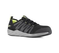Reebok Volcom Safety Bota VM30244 S3S, Evolve Line, Puntera en composite, Negro Y Negro, 47 EU Ancho