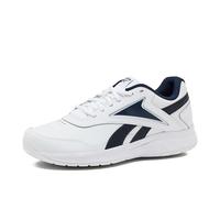 Reebok Walk Ultra 7 DMX MAX Walking Sneakers for Men, Zapatillas para Caminar Hombre, Blanco/Azul Marino frío/Azul Rey clásico, 45.5 EU
