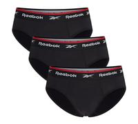 Reebok Wiggins Mens Briefs | Pack of 3 Sports Briefs, Breathable & Stretchable Underwear for Men | Underwear Multipack, Black, XL