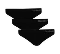 Reebok Womens Seamless Thong Kali 3pk Black Capa de Base Inferior, L para Mujer