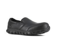 Reebok Work Men's Sublite Cushion Work Comp Toe ESD Slip On Black 14 E US