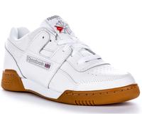 Reebok Workout Plus Cuero Retro Clásico Zapatillas Blancas Goma Hombre UK 2 - 12