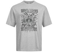 Reebok X Dc Comics Súper Heroes Vs Super-Villains Camiseta Hombre Gris Nuevo