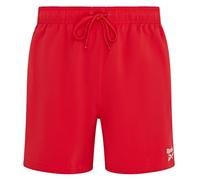 Reebok Yale - Pantalones Cortos de natación para Hombre, Ligeros y Transpirables, de poliéster, de Secado rápido, para Nadar y Otras Actividades al Aire Libre, Vector Rojo, S