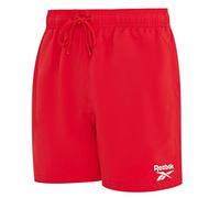 Reebok Yale - Pantalones Cortos de natación para Hombre, Ligeros y Transpirables, de poliéster, de Secado rápido, para Nadar y Otras Actividades al Aire Libre, Vector Rojo, L
