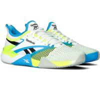 Reebok - Zapatilla de training Nano Court, Hombre, White-Digital Lime-Aqua, 43