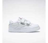 Reebok - Zapatillas Club C 2V para bebés, White/Glegrn/Vector Blue, Tamaño: 24.5