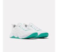 Reebok Zapatillas de Entrenamiento NFX para Mujer, Color Blanco, Negro y Verde, Talla 40, Footwear White Black Unleashed Green, 42.5 EU