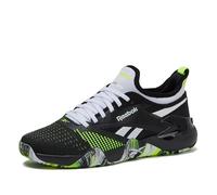 Reebok Zapatos Deportivos Nano Court para Pickleball para Hombre, Calzado Blanco/Negro/Lima Digital, 9.5