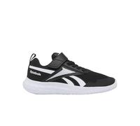 Reebok Zapatillas Unisex para niños Rush Runner 5 con Cordones elásticos y Correa Superior, Black White, 33 EU
