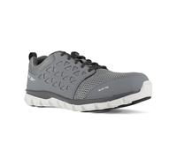 Reebok Zapatos de Trabajo atléticos para Hombre Sublite Cushion Safety Toe Industrial & BAU, Malla Gris sintética, 10-W US Mens