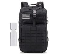 REEBOW GEAR Mochila táctica de 45L Paquete de Asalto Militar Mochila Molle Mochilas Grandes para IR de excursión Camping Viajar,Black