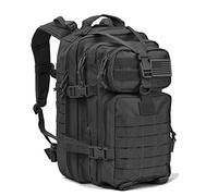 REEBOW GEAR Mochila táctica de estilo militar Molle de 34 L, Negro -, 34L US, Con parche de bandera