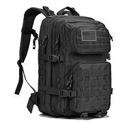 REEBOW GEAR, Mochila táctica militar y de asalto Molle, grande, para 3 días, Negro -, Large-40L