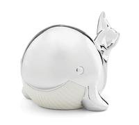 Reed & Barton Mystic Sea Whale Bank, Chapado en Plata, metálico, 1.3 Libras