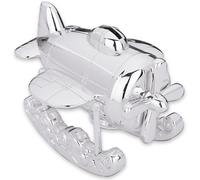 Reed & Barton Zoom Airplane Coin Bank 2.25 LB Metallic