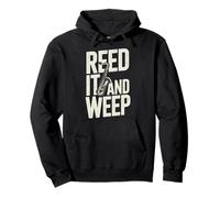 Reed It and Weep Funny Saxofón Juego de Palabras Musicales Sudadera con Capucha