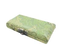 Reed Organizer, Wood Box Holder Reeds Protector, 3.62x1.77x0.87 Inches Oboe Reeds Storage Holder, Exquisite Instrument Parts for Professionals, Silk + Woods