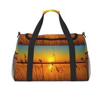 Reeds by The River - Bolsa de viaje grande, plegable, impermeable, para la noche, playa, natación, piscina, deportes, gimnasio