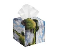 Reeds by The River - Organizador cuadrado para caja de pañuelos, para sala de estar, dormitorio, oficina