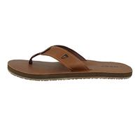 Reef - Chanclas de piel para hombre, Marrón, 46