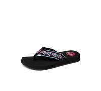 Reef Chanclas Sandy para mujer, Negro neón, 40 EU