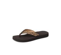 Reef Cushion Breeze, Sandalias Mujer, Leopardo, 36 EU
