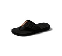 Reef - Cushion Threads, Chanclas Mujer, BLACK, 38.5 EU