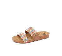 Reef Cushion Vista Fashion Sandalia para mujer, correa de cuero vegano, plantilla suave, 38.5 EU