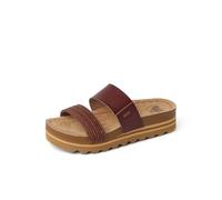 REEF Cushion Vista Hi Sandalias de plataforma para mujer, soporte de arco, plantilla acolchada ultrasuave, Chocolate, 9.5
